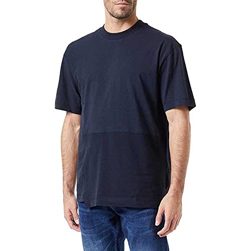 BOSS Tepatch Jersey Homme - T-shirt manches longues en coton respirant couleur unie