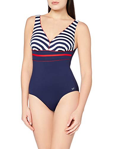 Haute pression N8032 Traje de baño de una Sola Pieza, Raye Marin, 50 para Mujer Cover