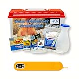 Triops Natur-Erlebnis-Set Urzeitkrebse Premium mit LED, 6 l Aufzuchtbecken, Urzeitkrebseier, Zubehör, Aktivboden, Futter und Anleitung