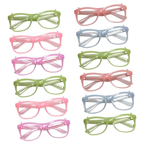 Toyvian 12 Gafas De Colores Para Fiestas Gafas Luminosas Para Fiestas Infantiles Accesorios Para Monturas Luminosas Que Brillan En La Oscuridad Para