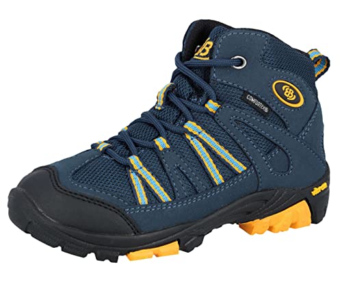 Brütting Unisex Kinder Ohio High Cross-Laufschuh, marine/orange, 38 EU