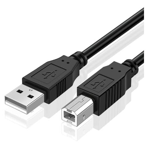 TNP USB A to USB B MIDI Cable 1.5m Cover