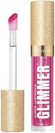 REVLON Super Lustrous Glimmer Gloss, 009 Razz Beamy, 0.13 fl oz