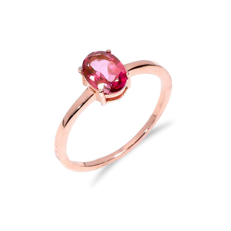 Bague en topaze rose naturelle pour sublimer vos tenues du quotidien