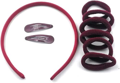 Chic School Set 4 for Hairs, Maroon