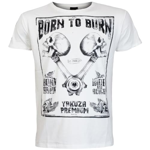 Yakuza Premium Camiseta para hombre 3819 Off White, blanco crudo, XL