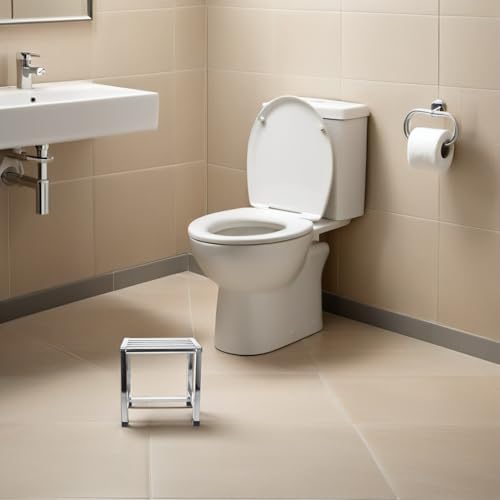 Tabouret acier inoxydable pour douche étroite afin d'éviter les chutes - 8