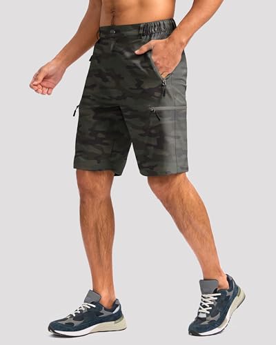 Image of G Gradual Men's Hiking Cargo Shorts 9 inch Quick Dry Lightweight with 4 Pockets