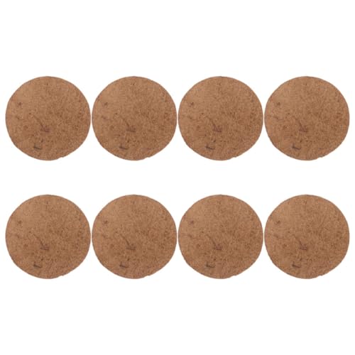 ERINGOGO 8Pcs Natural Coconut Fiber Bird Nest Pads Comfortable Warm Nesting Material for Pigeons Nest Mat for Pigeon House Breathable and Moisture Design