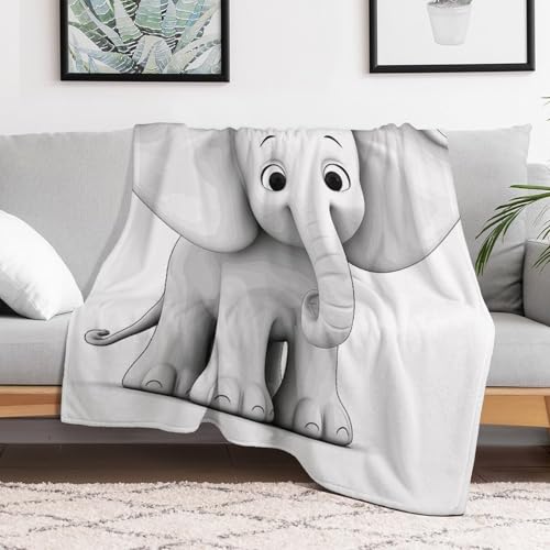 Couverture éléphant en flanelle douce et microfibre premium pour lit - 6