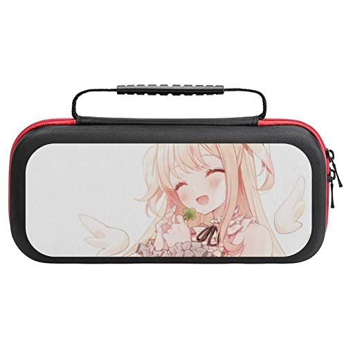 Switch ケース 天守なこ 薄型 スイッチ ケース 可愛い スイッチ専用ケース 大容量 Switchカバー Switch専用キャリーケース 持ち手付き スイッチポーチ 衝撃吸収 収納バッグ スイッチカバー Joy-Con 収納ケース 20個カード 保護
