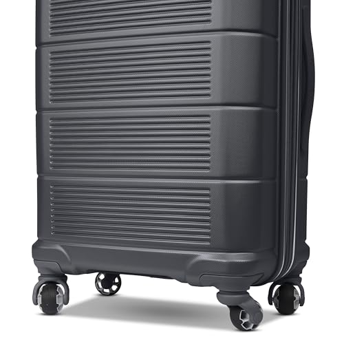 Image of American Tourister Stratum 2.0 Expandable Hardside Luggage with Spinner Wheels, Charcoal, 3-Piece Set (20 /24 /28)
