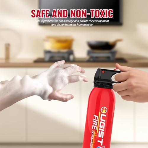 Ougist Small Portable Fire Extinguisher for Home and Car, 21oz Each, 1-Pack, Water-Based Fire Extinguishers for Quick Emergency Response, Prevent Re-Ignition, Ideal for Vehicle and Camping,Kitchen - Thumbnail 3