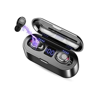 Draadloze in-ear koptelefoon, bluetooth 5.0 oordopjes met microfoon, waterdichte in-ear stereo oortelefoon, aanraakbediening oordopjes draadloos, voor thuisgebruik kantoor.