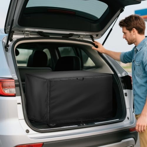 Image of Electric Cooler Cover for Anker SOLIX EverFrost, 500D Car Refrigerator Cover Waterproof 38x20x20 inch-for EverFrost 2 58L