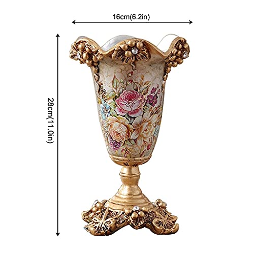 Set decorativo de 1 pieza en resina dorada champán 11.0 pulg. miniatura 4