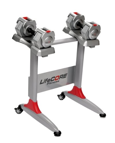 Lifecore Corebell 5- to 30-Pound Adjustable Dumbbell System with Stand