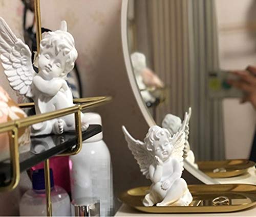 Artgenius 4" Sleeping Baby With Wing Angel Figurine Statue Decorative Sculpture For Home,Office And Gift (White) #TOP1