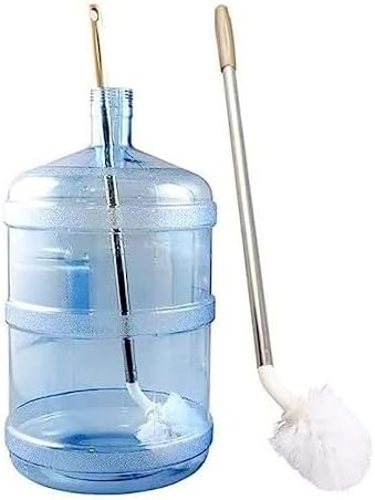 S Cart 360° Rotating Water Can Cleaning Brush for 20l Plastic Bottles, Plastic Water Dispensers, and Water Cans, 20L Can Cleaning Brush, Long Handle Cleaner Brush Pack of 1