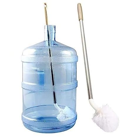S Cart 360° Rotating Water Can Cleaning Brush for 20l Plastic Bottles, Plastic Water Dispensers, and Water Cans, 20L Can Cleaning Brush, Long Handle Cleaner Brush Pack of 1