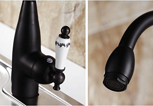 Black/Antique Copper Kitchen Faucet Hot And Cold Sink Faucet Swivel Sink Faucet Kitchen Faucet