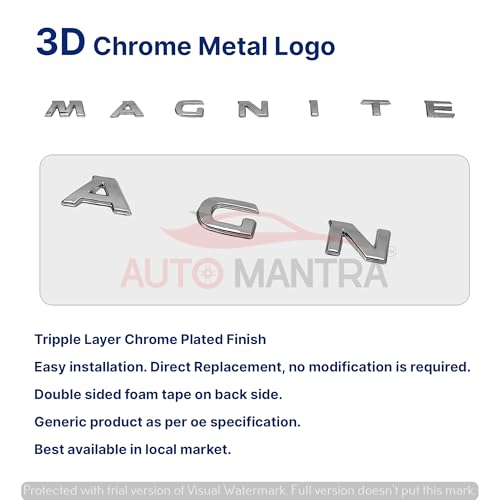 Image of Magnite Self Adhesive | Metal Sticker Logo Badge 3D Emblem Car Sticker