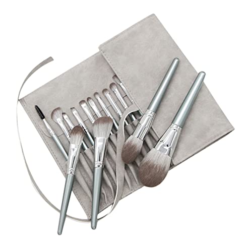 BESTYASH 14pcs Powder Brush Fibers for Makeup Application Includes Eye Shadows Brush for Blending Contouring present for Makeup Lovers and Beginners