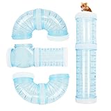 cage hamster tunnel Diseño de orificio de ventilación: Habrá un pequeño diseño de orificio de ventilación en el tubo del túnel, que permite que las mascotas pequeñas se arrastren y jueguen con seguridad en el interior.