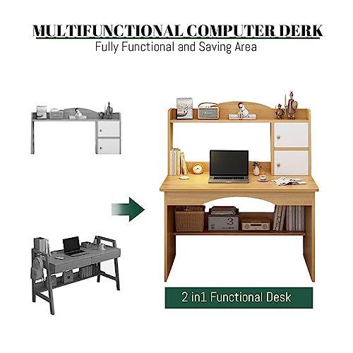 Bureau d'ordinateur stable anti-vibration table d'étude 39 pouces avec rangement