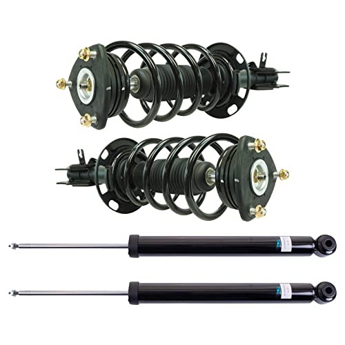 Image of TRQ Front and Rear Complete Strut Assembly & Shock Absorber Kit Complete Strut & Coil Spring Assembly Compatible with 2014-2016 Mazda CX-5