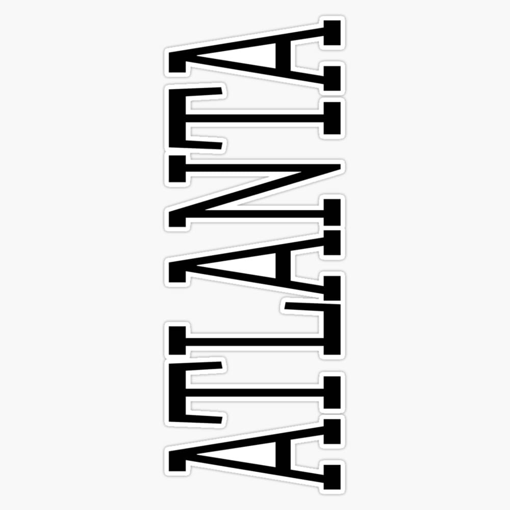 Magnet Atlanta City In Georgia Around The World Magnet Vinyl Decal Sticker 5