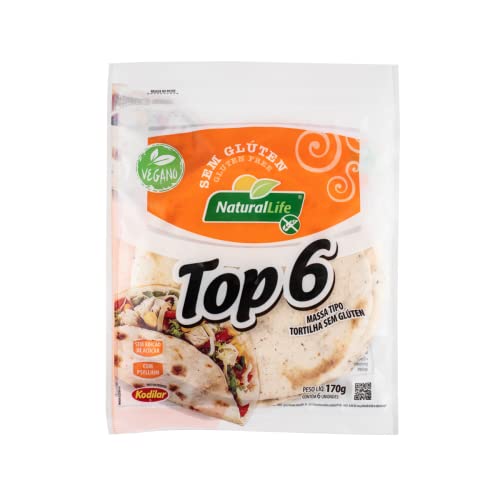 Top 6 Tortilhas Sem Glúten Vegano 170g Natural Life