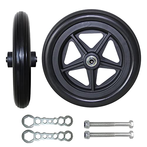 2 Pieces Wheelchair Caster Wheels, 7inch 8inch Wheelchair Wheels (5/16