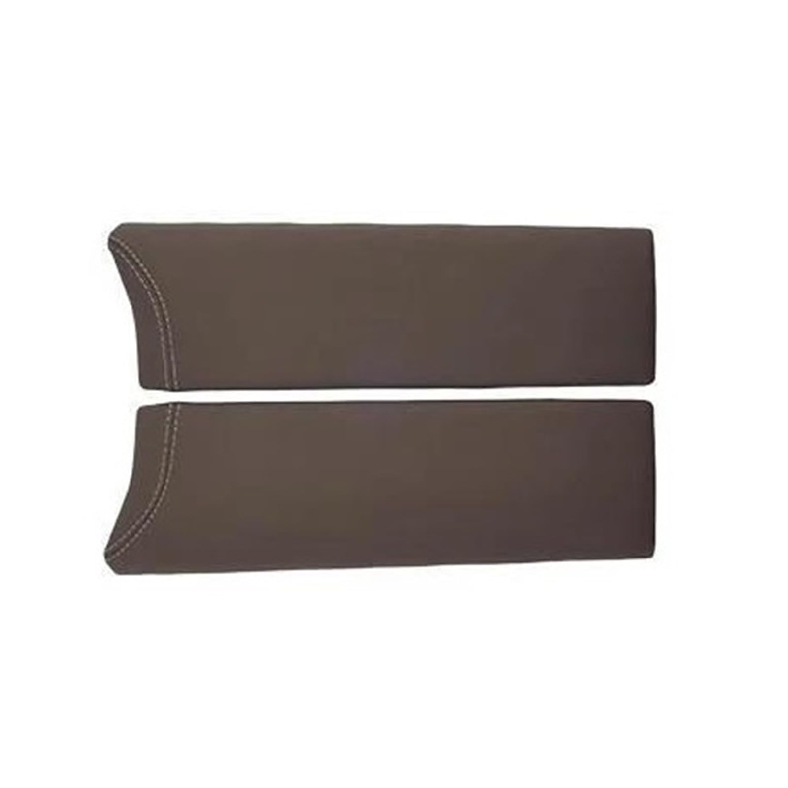 Fcaopcwama Dark Brown For Bmw 5 Series I5 G60 2024-2025 Car Armrest Box Cover Plate Carbon Fiber Pattern Decorative Abs Leather Car Armrest Storage Box