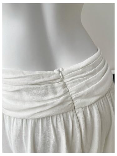 OYOANGLE Women's Layered Ruffle Asymmetrical Mini Skirt Y2K Low Waist Flowy Going Out Skirts4