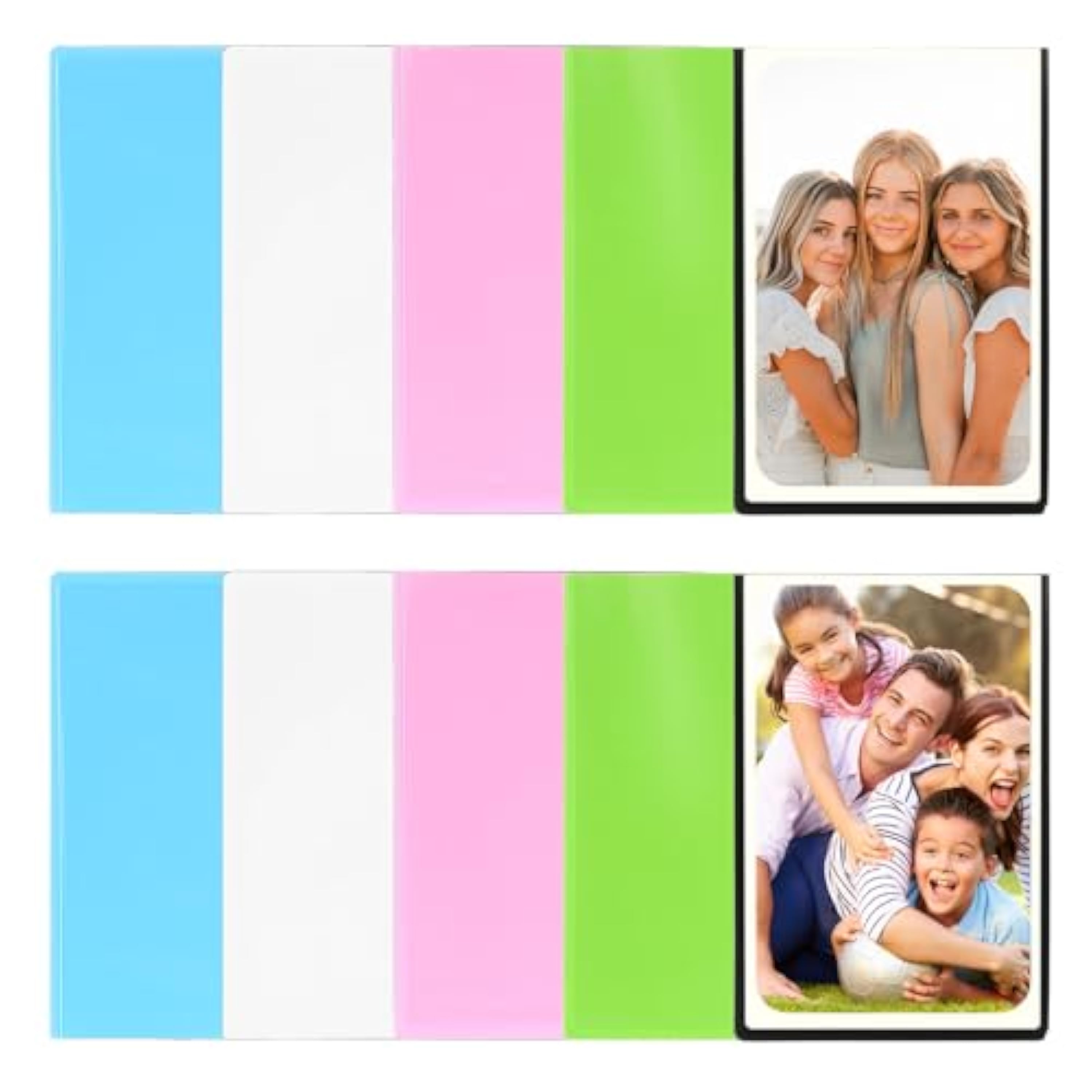 10 PcsMarcos de Fotos Imanes Personalizados Nevera, 9,5 x 6,5 cm Foto Iman Nevera para Polaroid Instax Mini Papel Fotografico, Marcos de Fotos Marcos Magnéticos para Instax Mini Foto Postal DIY