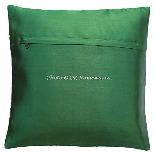 DK Homewares Brokat Indische Grüne Sofa Kissenbezüge 16 x 16 Brokat Jacquard Mandala Floral Platz Dekokissen Covers… – Bild 4