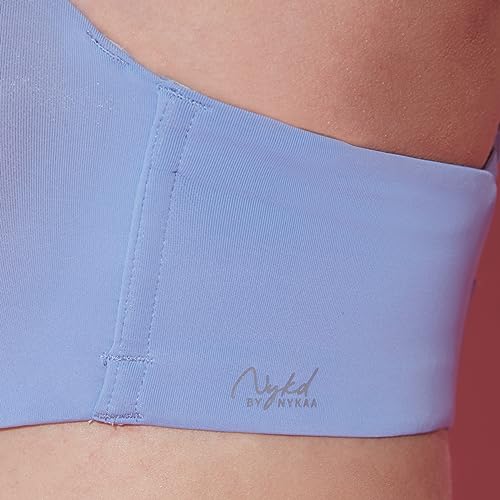 Image of NYKD NYB027 Cotton Padded Wired Multiway Strapless Bra Anti Slip Seamless Bonded Neckline Detachable Straps (Plus
