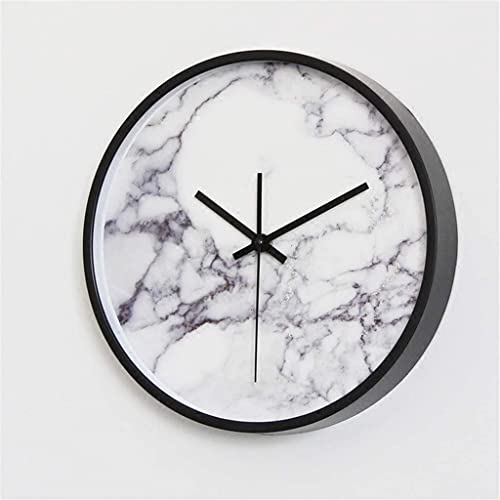 Horloge a quartz sans chiffres et mecanisme silencieux avec bordure noire design