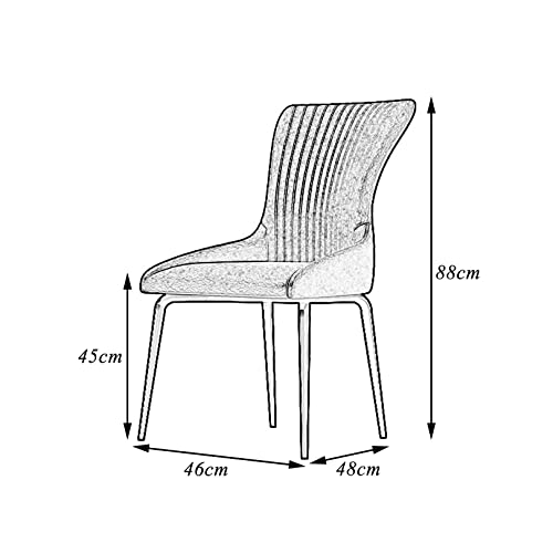 Chaises de réception modernes en tissu technique de qualité - Lot de 2 - 4