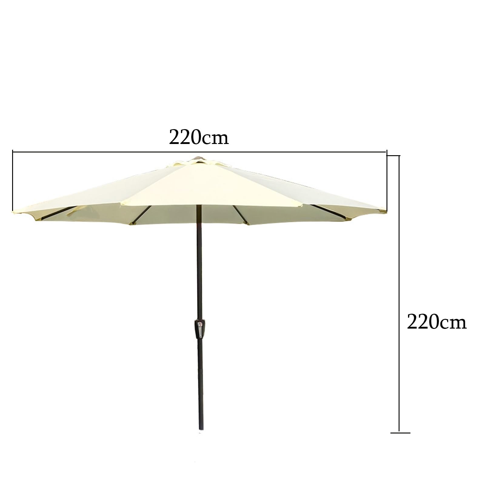 Parasol kempingowy, parasolka przeciwsłoneczna na zewnątrz, składany parasol ze środkowym słupkiem, lekki i łatwy do przechowywania do 1,2 metra.