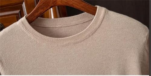Men's Crew Neck Knitted Short Sleeve Wool Loose Half Sleeve Sweater Solid Color Pullover Tee Tops3
