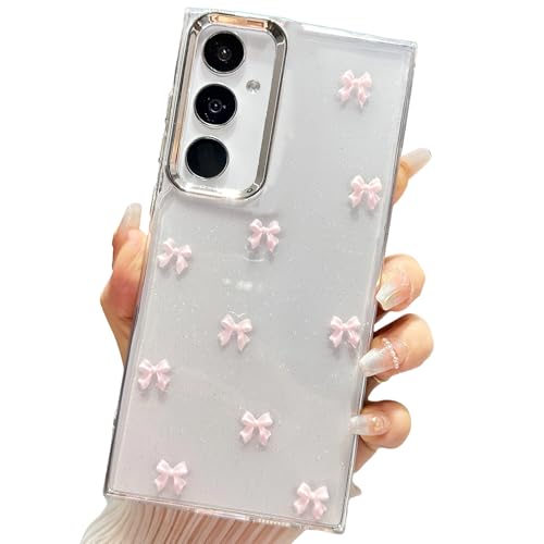 Coque Samsung A35 5G antichoc fine en TPU souple transparent nœud strass