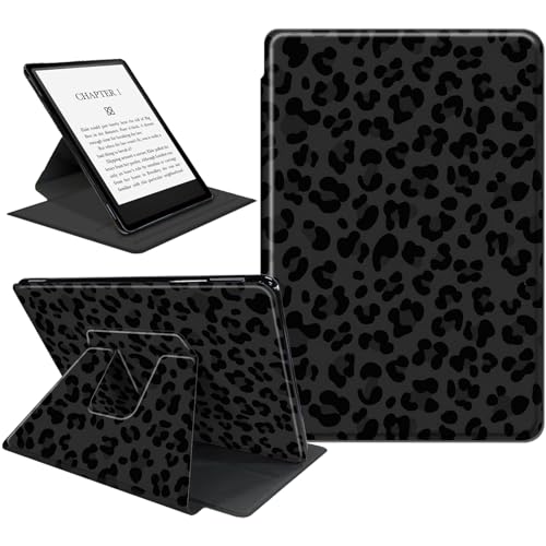 SDDFRHGH�P�[�X 7�C���` Kindle Paperwhite (��12����A2024�N) & Kindle Colorsoft Signature Edition 7�C���`�A360�x��] ����~�� �X�����X�^���h �X�}�[�g�J�o�[�P�[�X - �u���b�N