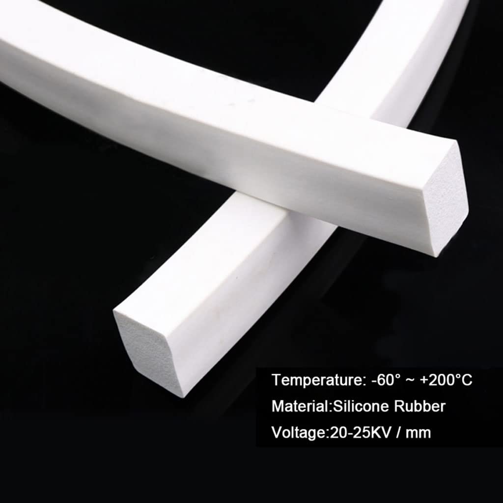 1 Pièces 1/2/3/5 Mètres Carré Éponge Bande, Blanc Silicone Mousse Caoutchouc Portes Fenêtres Joint Garniture Joint 5x5mm-20x30mm (Size : 1 Meter, Color : 30 x 30mm)
