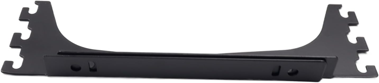 2Pcs 7.6" Single Track System Bracket Upright Shelf Bracket, Black image 4