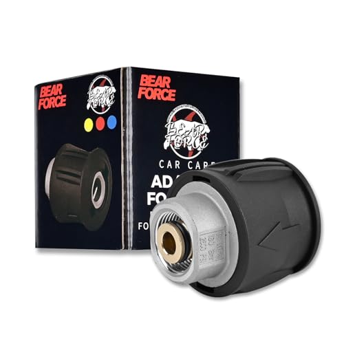 BEAR FORCE Conector de manguera de alta presión de aluminio, adaptador de conversión de conexión rápida M22-14 mm, 4000 psi para lavadora a presión Karcher K2-K7, limpieza eficiente