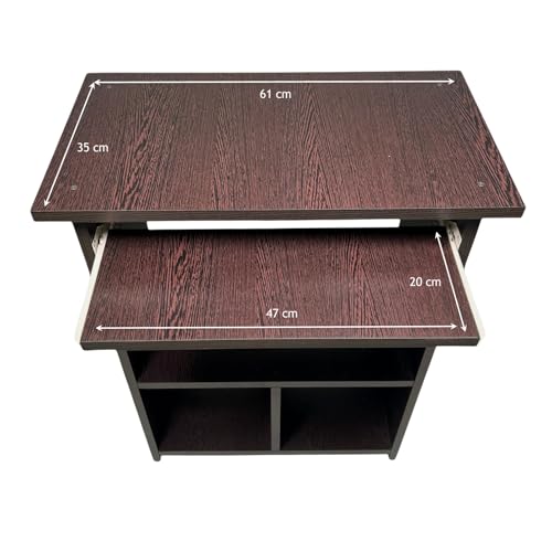 Image of Purple Furniture ?? Engineered Wood Elite Home Office Computer Table,Study Desk,Writing Desk and Lap Desk for Students,Kids and Adults(Matte Finish,Wenge Colour,Do-It-Yourself,Small),61 Cm,74 Cm