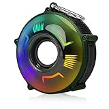 Caixa de som bluetooth portátil 5.0 à prova d'água com luzes led gr