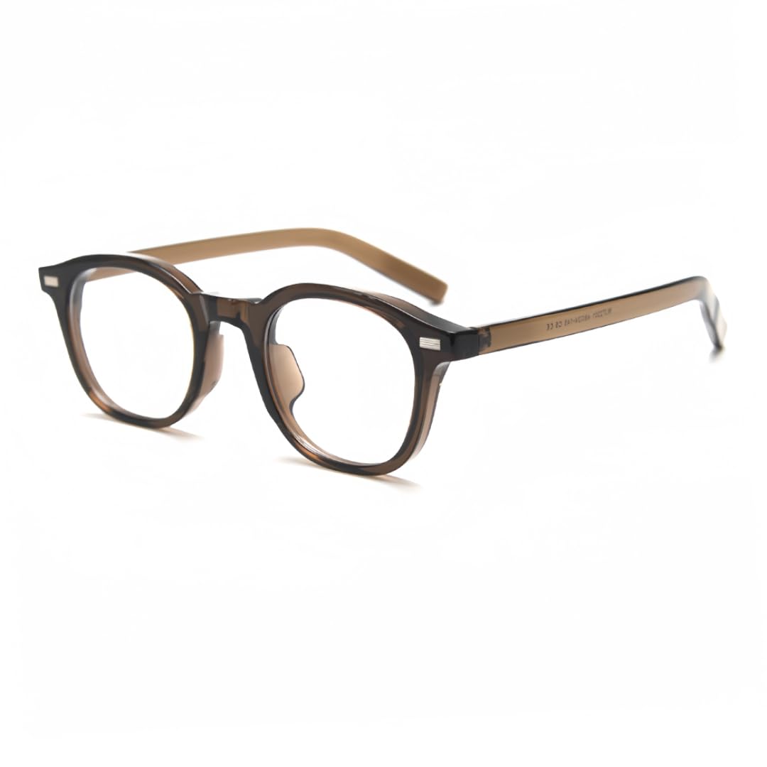 Occhiali da sole vintage in vetro per uomo e donna, montatura in TR90 con lenti trasparenti.